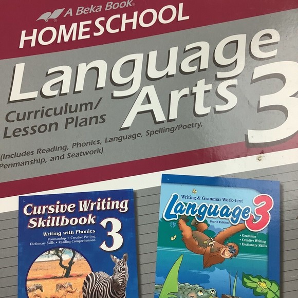 Abeka  3rd Grade Homeschool Language Arts 3 Lesson Plans Spiral Bound Book Manua - Picture 13 of 13